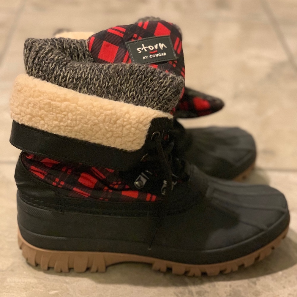 Storm by Cougar - Buffalo Plaid Duck Boots